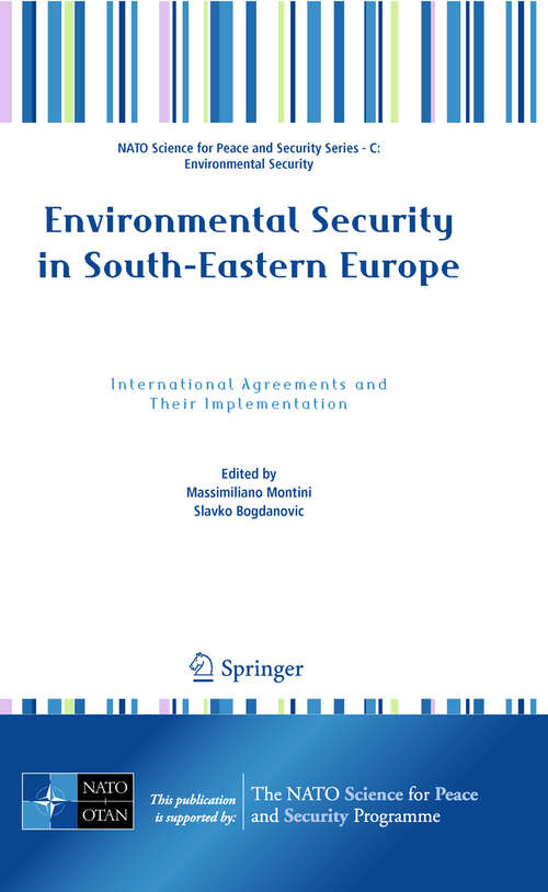 Book cover of Environmental Security in South-Eastern Europe
