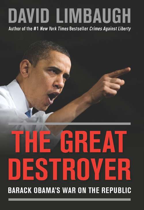Book cover of The Great Destroyer: Barack Obama's War on the Republic