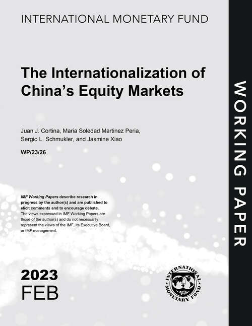 Book cover of The Internationalization of China’s Equity Markets