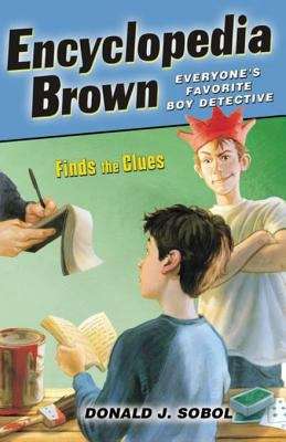 Book cover of Encyclopedia Brown Finds the Clues