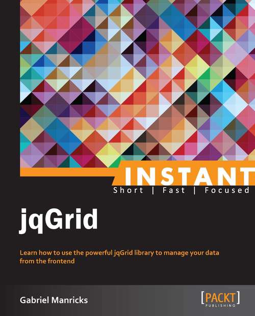 Book cover of Instant jqGrid