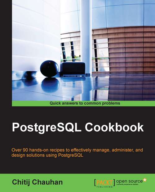 Book cover of PostgreSQL Cookbook