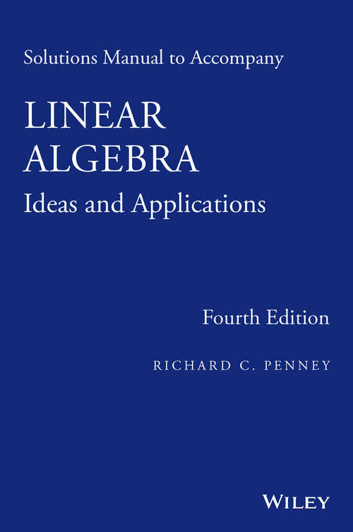Book cover of Solutions Manual to Accompany Linear Algebra