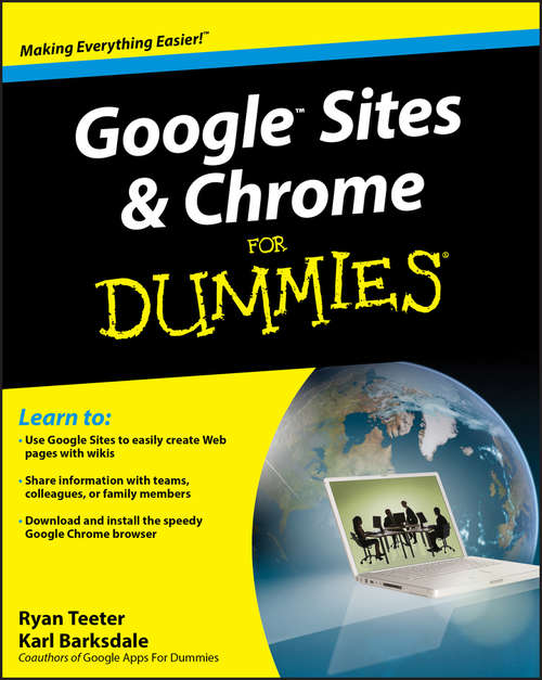 Book cover of Google Sites & Chrome For Dummies