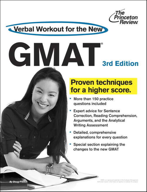 Book cover of Verbal Workout for the New GMAT, 3rd Edition