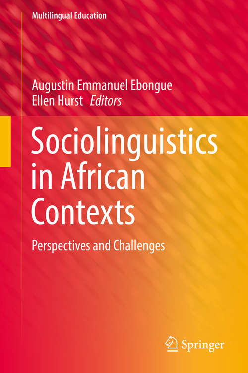 Book cover of Sociolinguistics in African Contexts