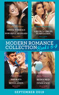 Modern Romance Collection Books 5-8: Shock Marriage For The Powerful Spaniard (conveniently Wed!) / The Greek's Virgin Temptation / Sheikh's Royal Baby Revelation / Redeemed By Her Innocence (Mills And Boon Series Collections)