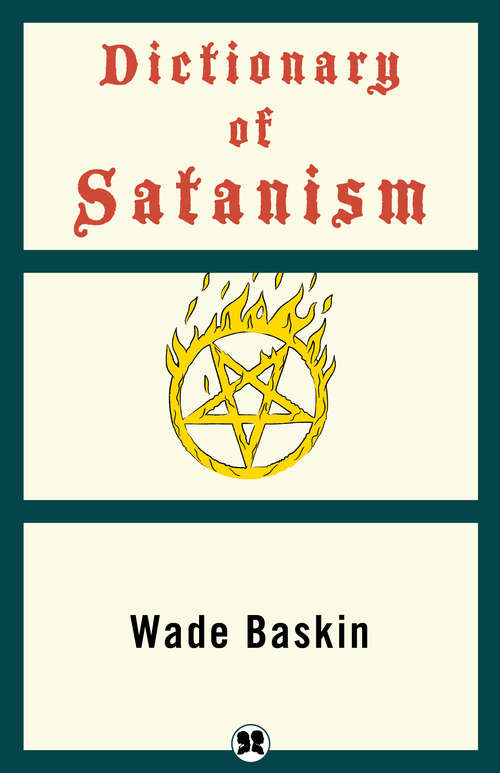 Book cover of Dictionary of Satanism