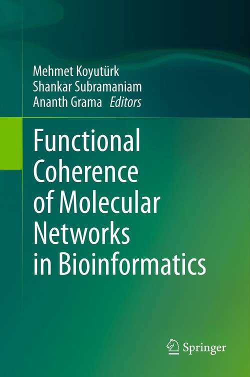 Book cover of Functional Coherence of Molecular Networks in Bioinformatics