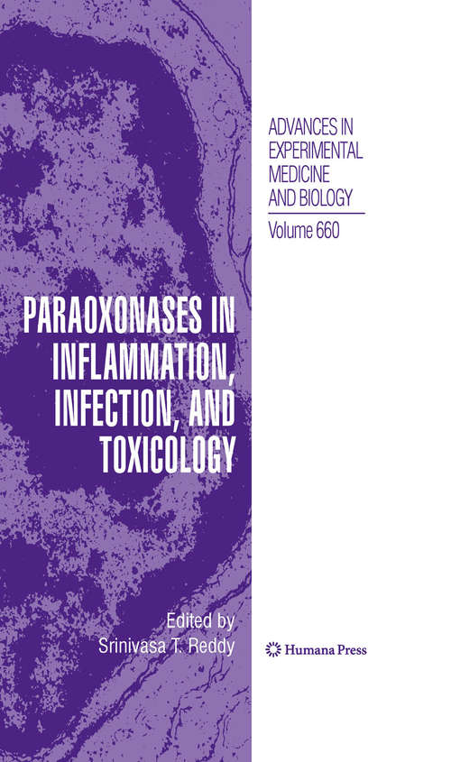 Book cover of Paraoxonases in Inflammation, Infection, and Toxicology