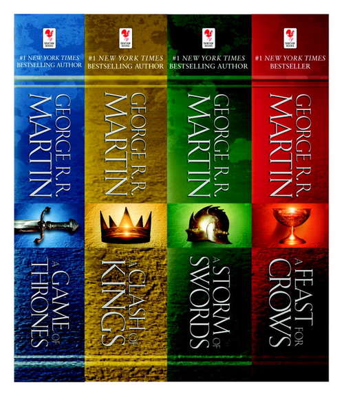 George R. R. Martin's A Game of Thrones 4-Book Bundle: A Song of Ice and Fire Series: A Game of Thrones, A Clash of Kings, A Storm of Swords, and A Feast for Crows (A Song of Ice and Fire)
