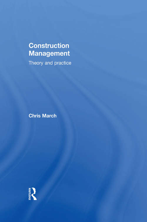 Book cover of Construction Management