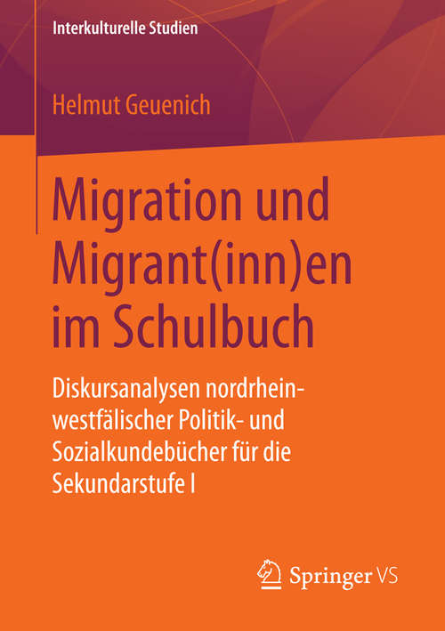 Book cover of Migration und Migrant(inn)en im Schulbuch