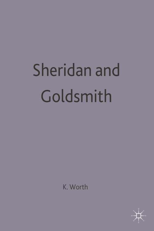 Book cover of Sheridan And Goldsmith