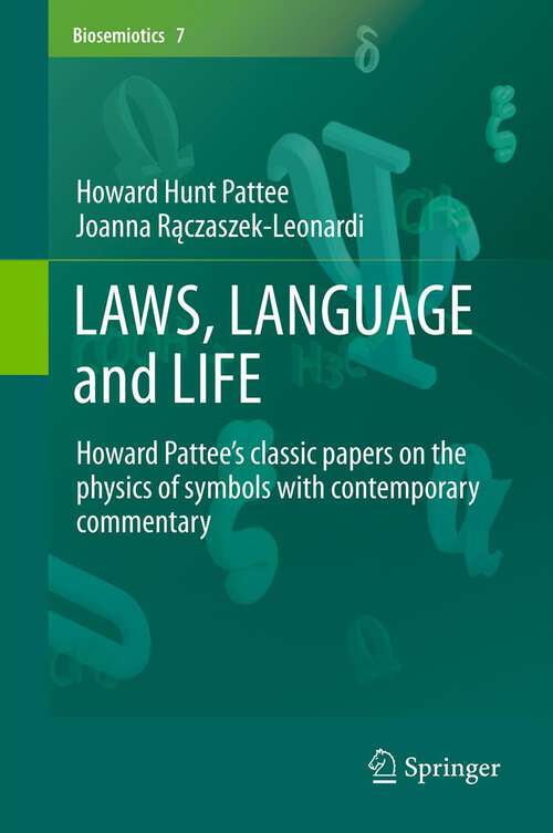 Book cover of LAWS, LANGUAGE and LIFE