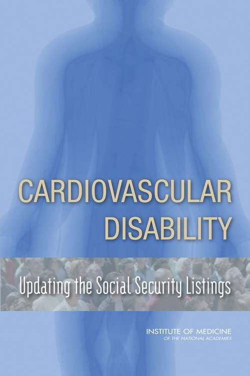Book cover of Cardiovascular Disability: Updating the Social Security Listings