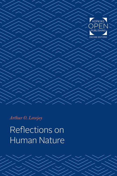 Book cover of Reflections on Human Nature