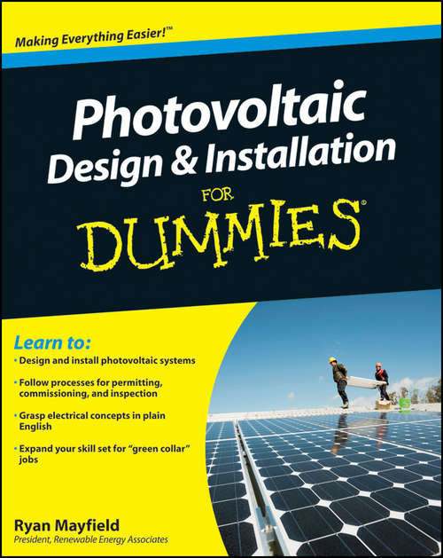 Book cover of Photovoltaic Design and Installation For Dummies