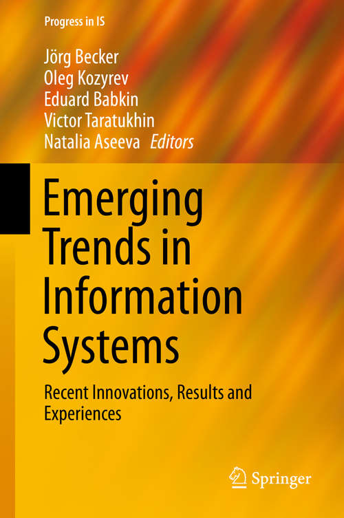 Book cover of Emerging Trends in Information Systems