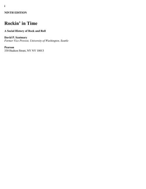 Book cover of Rockin’ in Time (Ninth Edition)