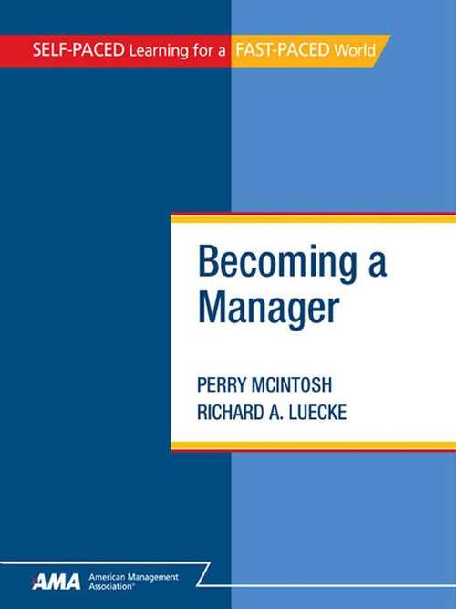 Book cover of Becoming a Manager