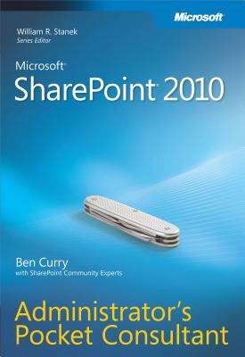 Book cover of Microsoft® SharePoint® 2010 Administrator's Pocket Consultant
