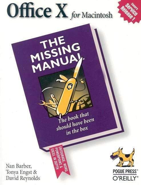 Book cover of Office X for Macintosh: The Missing Manual