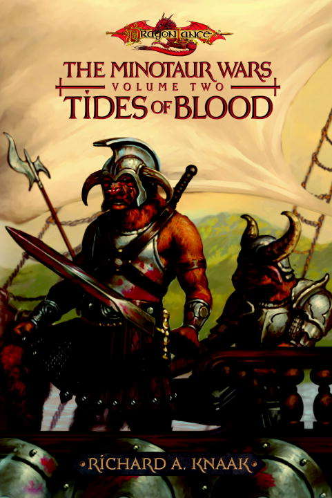 Book cover of Tides of Blood (Dragonlance: Minotaur Wars #2)