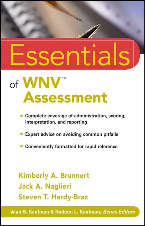 Book cover of Essentials of WNV Assessment