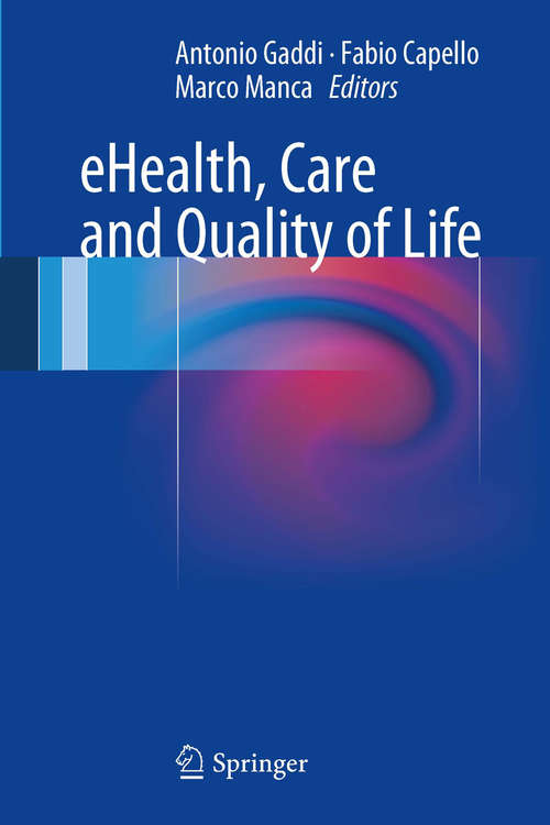 Book cover of eHealth, Care and Quality of Life
