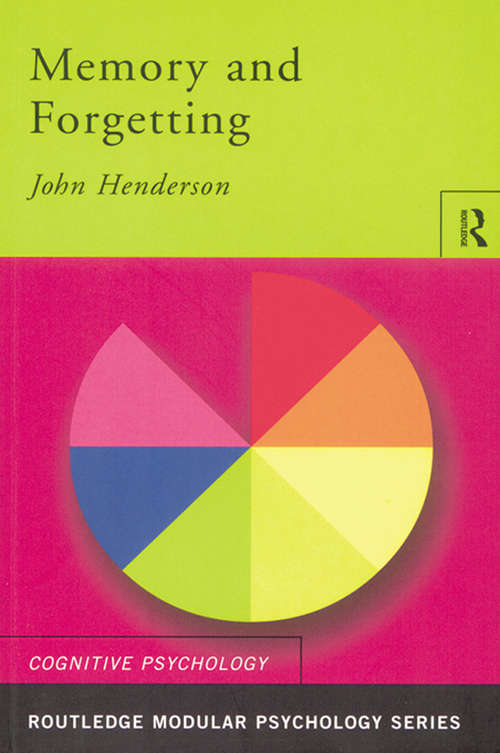 Book cover of Memory and Forgetting