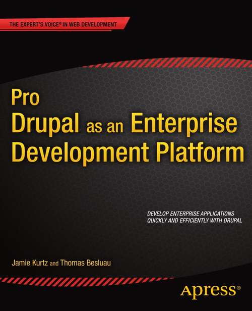 Book cover of Pro Drupal as an Enterprise Development Platform