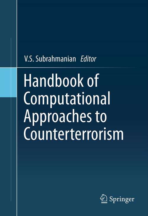 Book cover of Handbook of Computational Approaches to Counterterrorism