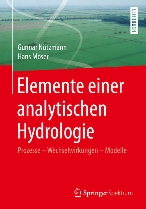 Book cover of Elemente einer analytischen Hydrologie