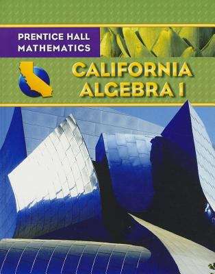 Book cover of Prentice Hall Mathematics California Algebra 1