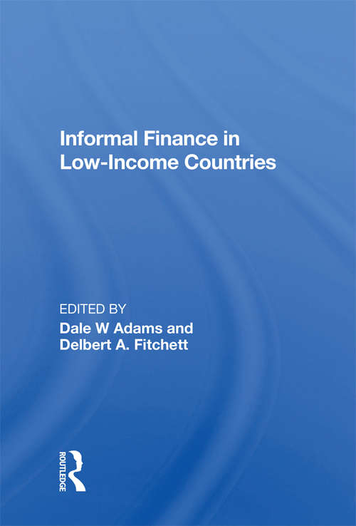 Book cover of Informal Finance In Low-income Countries
