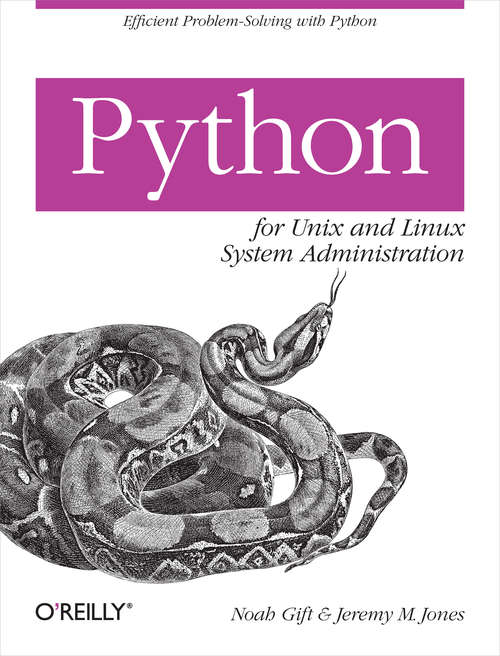 Book cover of Python for Unix and Linux System Administration