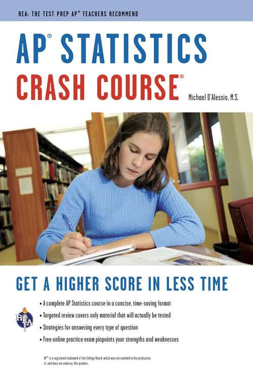 Book cover of AP Statistics Crash Course