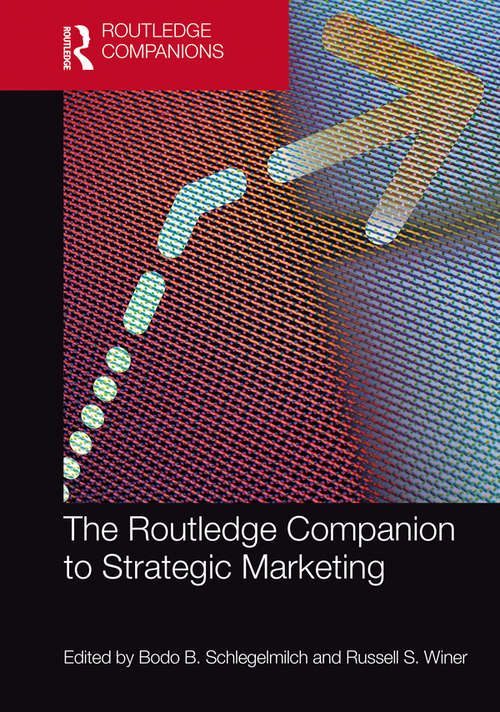 Book cover of The Routledge Companion to Strategic Marketing (Routledge Companions in Business, Management and Marketing)