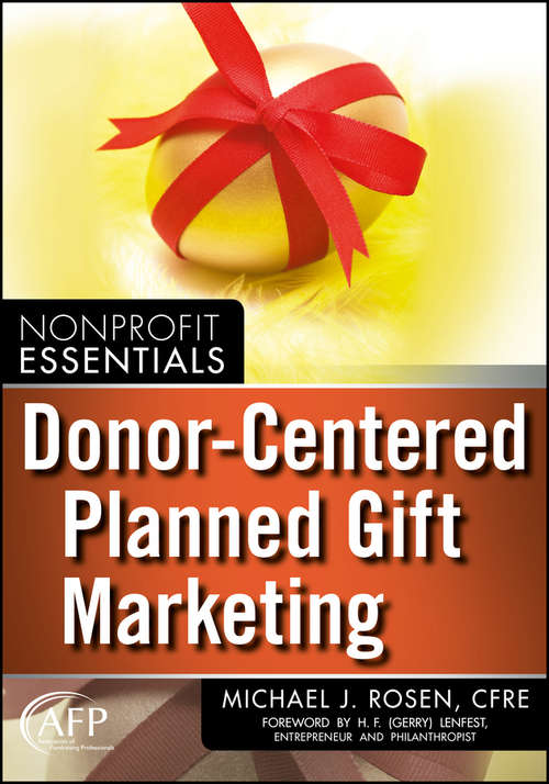 Book cover of Donor-Centered Planned Gift Marketing