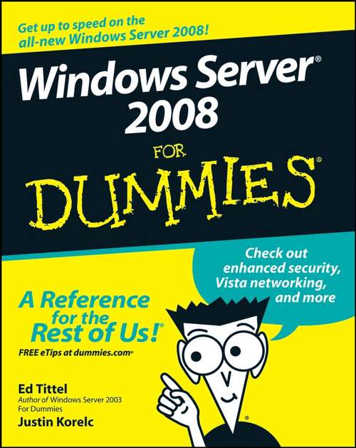 Book cover of Windows Server 2008 For Dummies