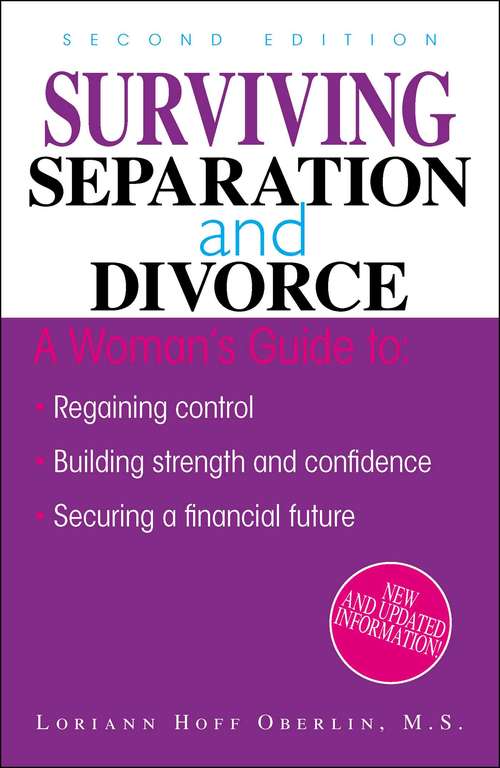 Book cover of Surviving Separation And Divorce