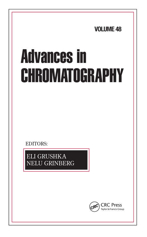 Book cover of Advances in Chromatography: Volume 48 (1) (Advances in Chromatography)