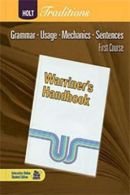 Holt Traditions, Warriner's Handbook: First Course