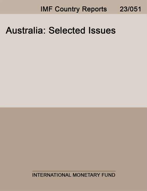 Book cover of Australia: Selected Issues (Imf Staff Country Reports)