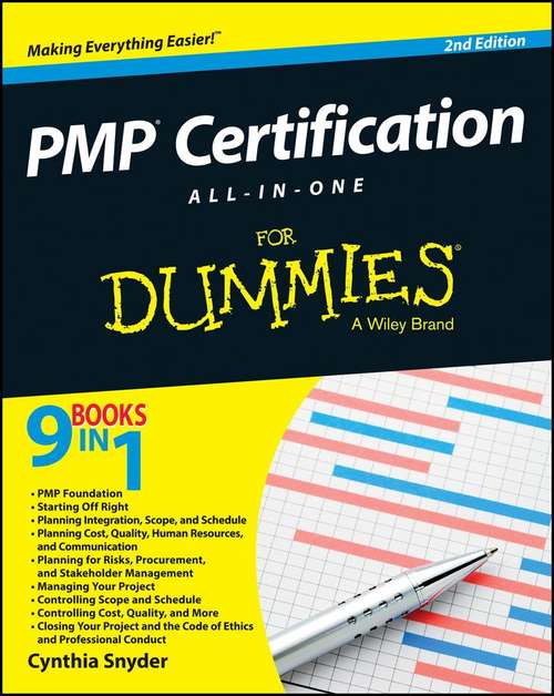 Book cover of PMP Certification All-in-One For Dummies