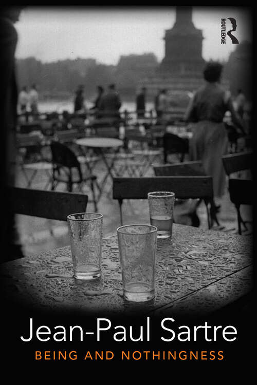 Book cover of Being and Nothingness: An Essay in Phenomenological Ontology
