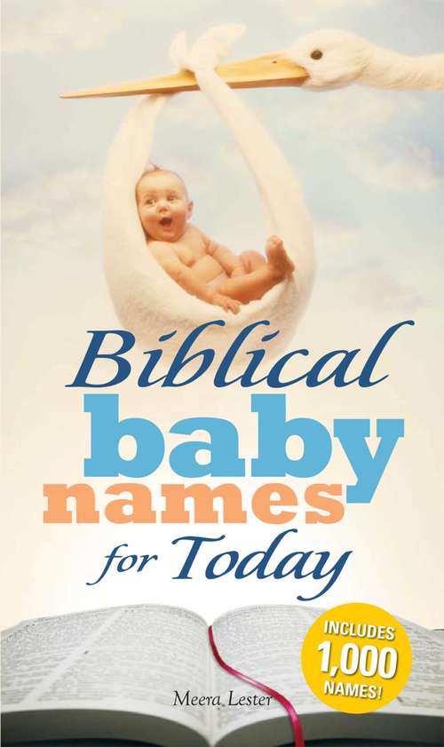 Book cover of Biblical Baby Names for Today