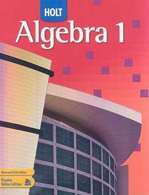 Book cover of Holt Algebra 1