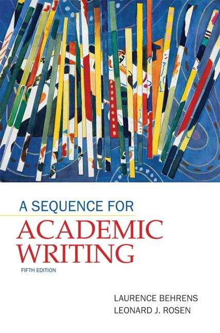 A Sequence For Academic Writing